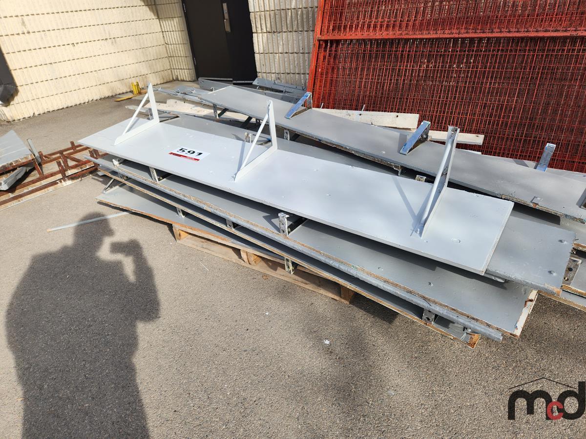 Dressing Room Hooks & Shelves (fence not included)